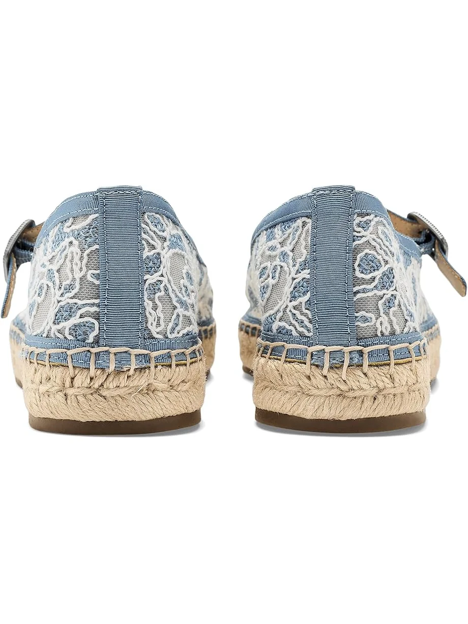 Женские босоножки на каблуке Lucky Brand Orlyna Floral Lace — изображение 7 из 7, синий/синий
