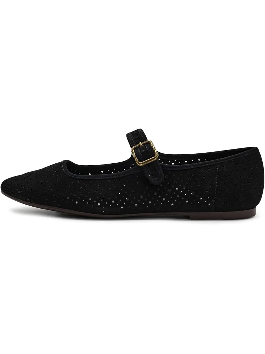Женские балетки Lucky Brand Tannyr Perforated — изображение 4 из 6, черный
