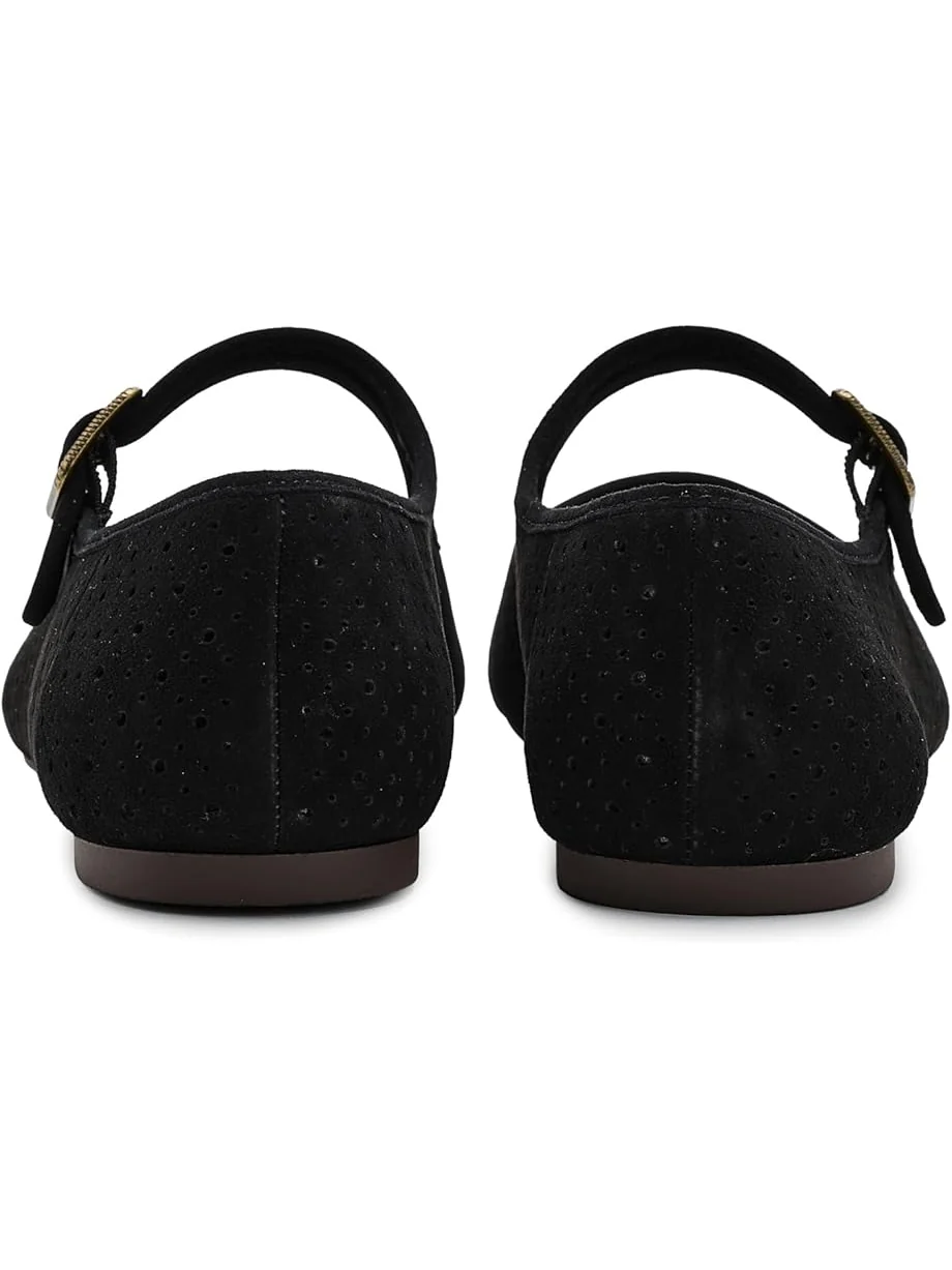Женские балетки Lucky Brand Tannyr Perforated — изображение 6 из 6, черный