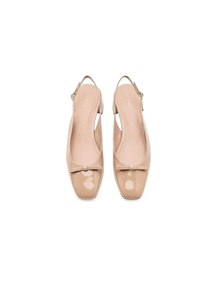 Туфли на каблуке Patsy Bow Slingback Cole Haan — изображение 2 из 4, песочный