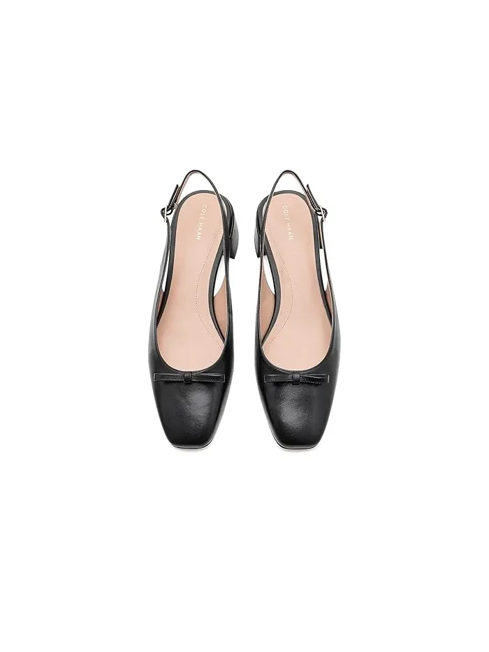 Туфли на каблуке Patsy Bow Slingback Cole Haan — изображение 2 из 4, черный