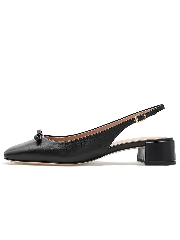 Туфли на каблуке Patsy Bow Slingback Cole Haan — изображение 4 из 4, черный