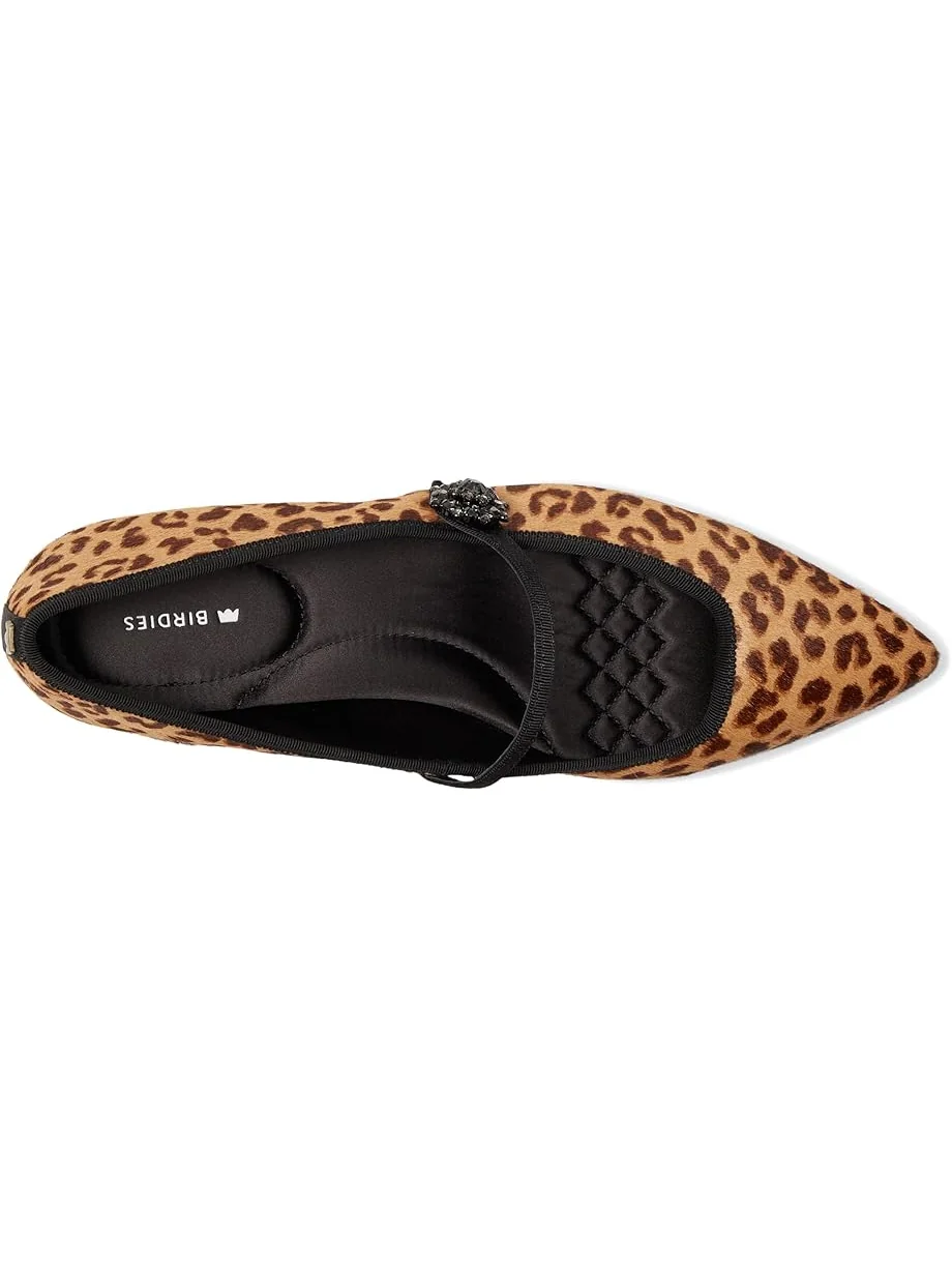 Женские балетки Birdies Goldfinch 15 Mary Jane Calf Hair, Leopard — изображение 2 из 7, леопардовый