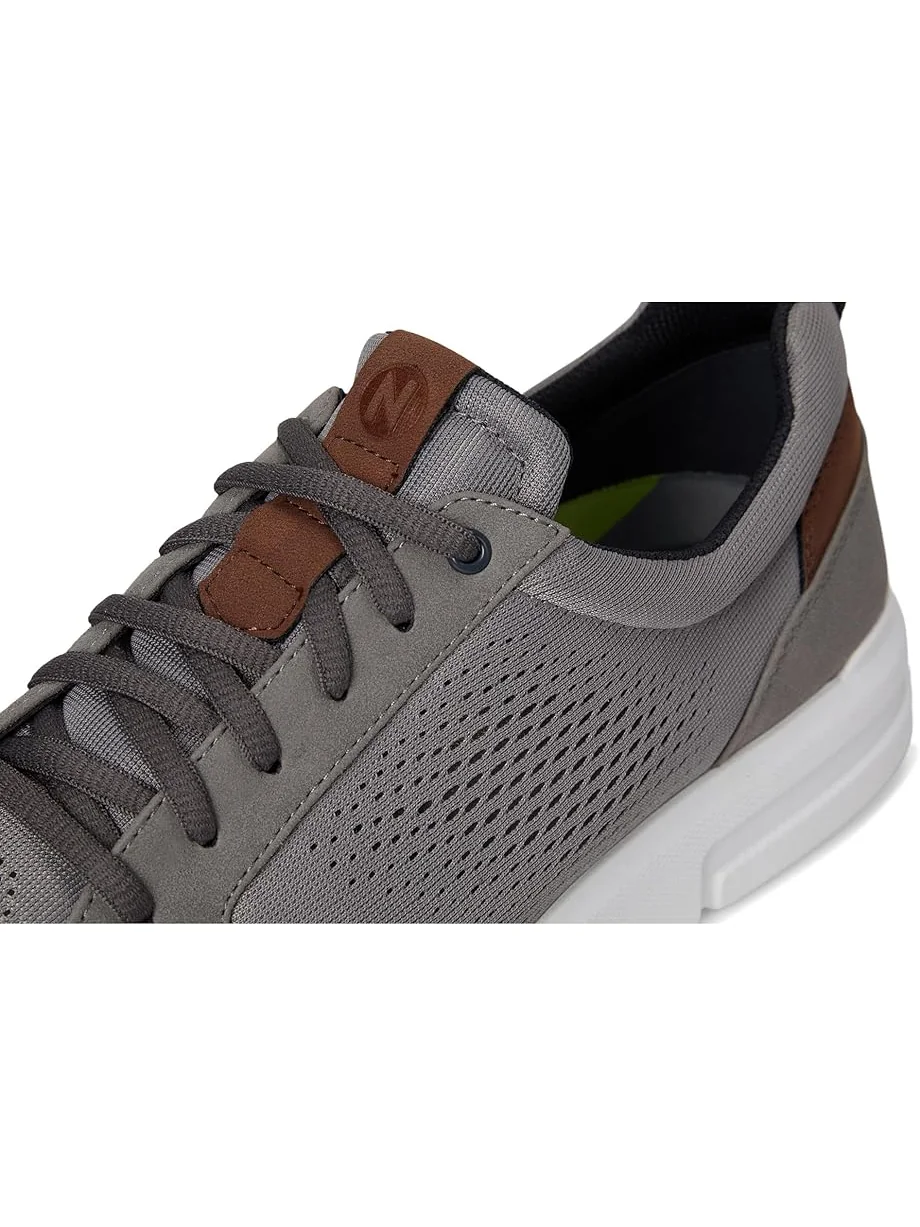 Мужские оксфорды Nunn Bush Kore City Rally Oxford Mesh Athletic Style Moccasin Toe U-Bal Lightweight Lace-Up, серый
