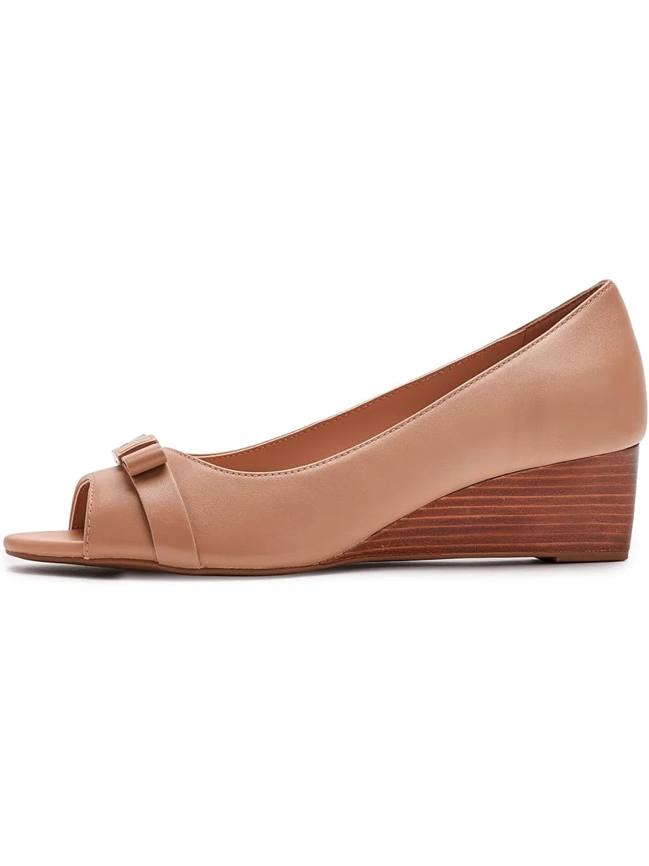 Женские туфли Cole Haan Go-To Malta Peep Toe Bow — изображение 4 из 7, песочный