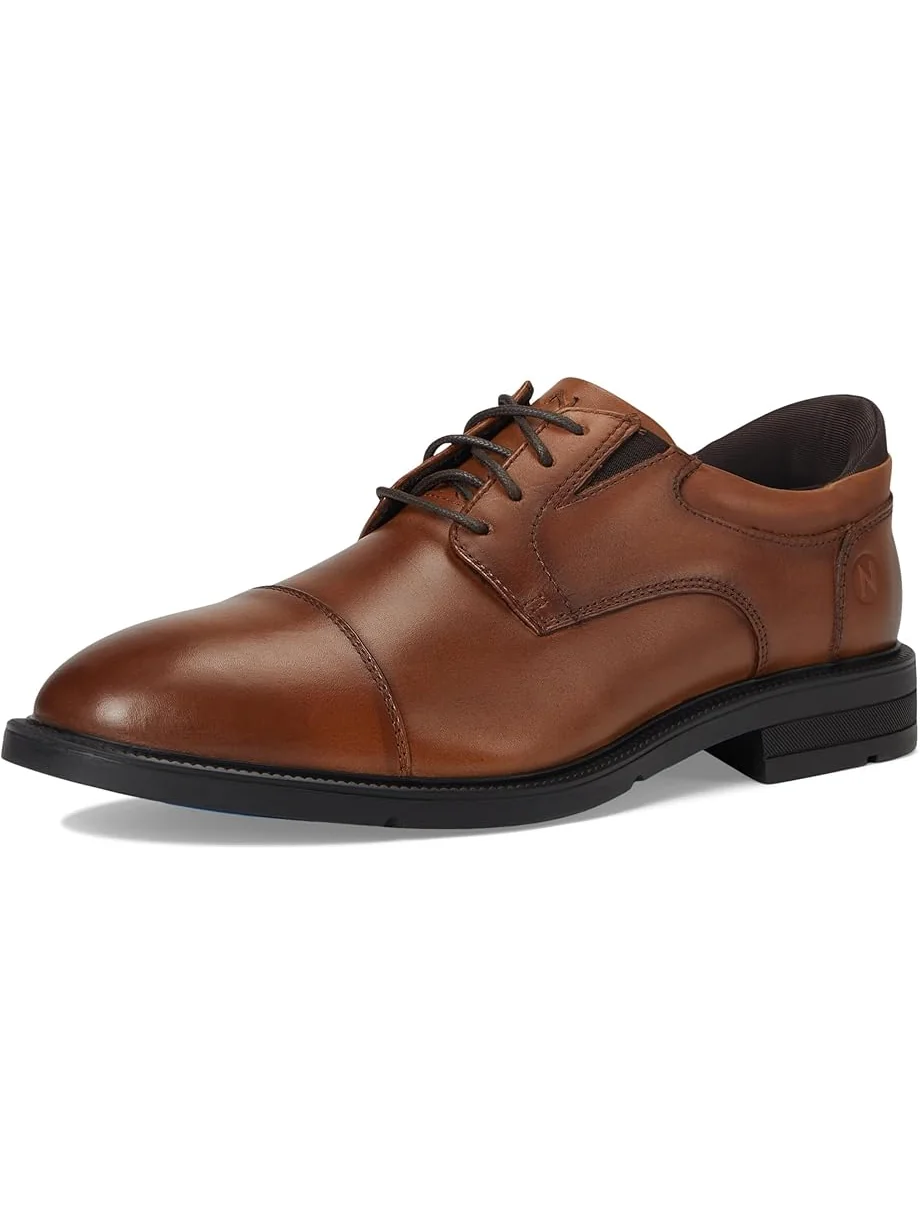 Мужские оксфорды Nunn Bush Kore Icon Cap Toe Oxford Easy-On Easy-Off Dress Casual — изображение 7 из 7, коричневый