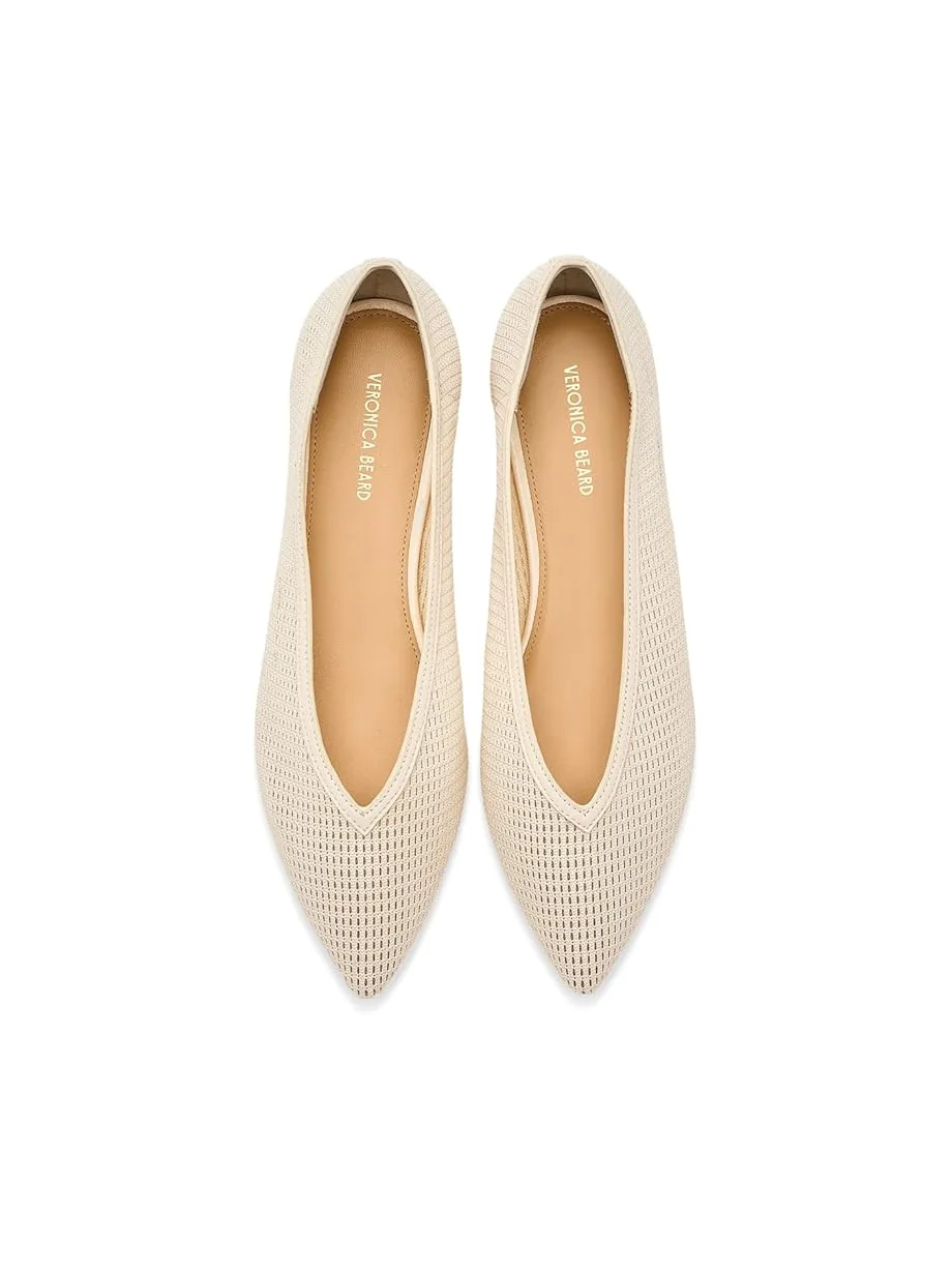 Женские балетки Veronica Beard Bancroft Mesh Ballerina/Skimmer — изображение 2 из 7, экру