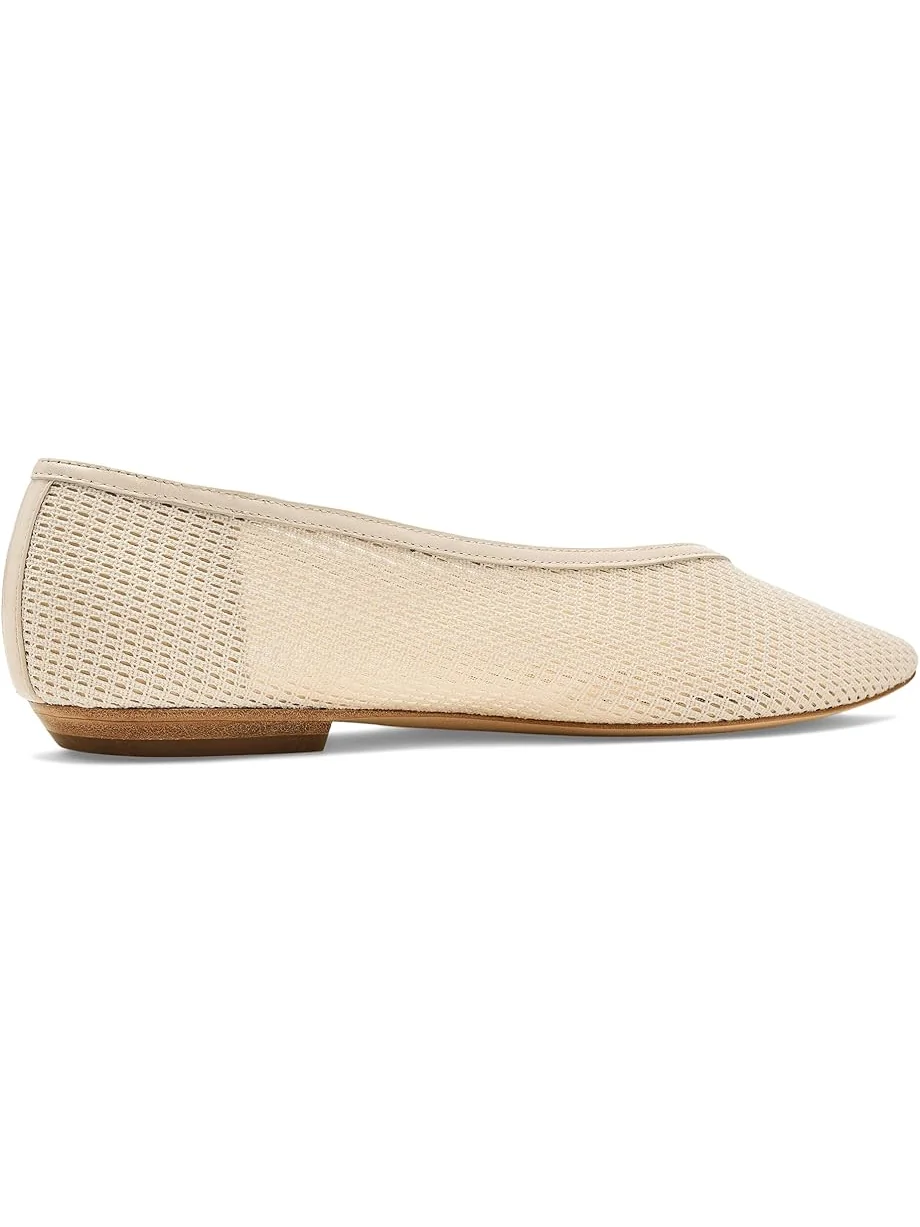 Женские балетки Veronica Beard Bancroft Mesh Ballerina/Skimmer — изображение 3 из 7, экру