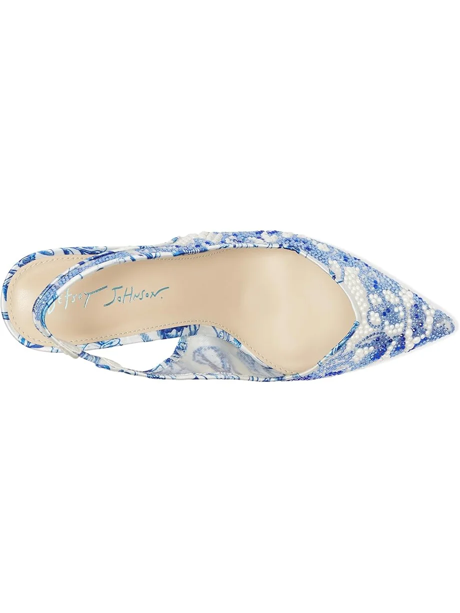 Женские туфли на каблуке Blue by Betsey Johnson Clark-M — изображение 2 из 7, белый синий