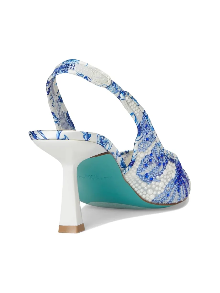 Женские туфли на каблуке Blue by Betsey Johnson Clark-M — изображение 5 из 7, белый синий