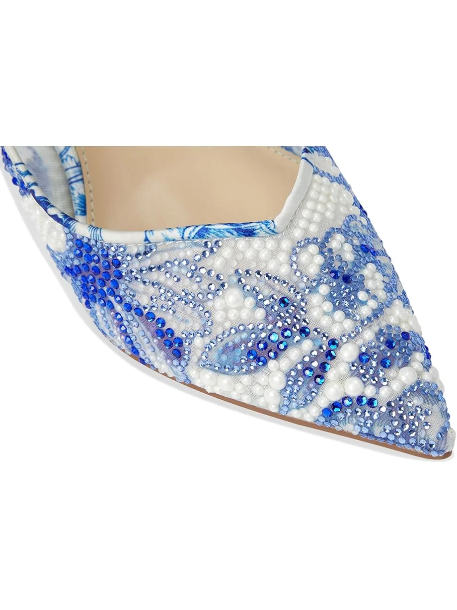 Женские туфли на каблуке Blue by Betsey Johnson Clark-M — изображение 6 из 7, белый синий