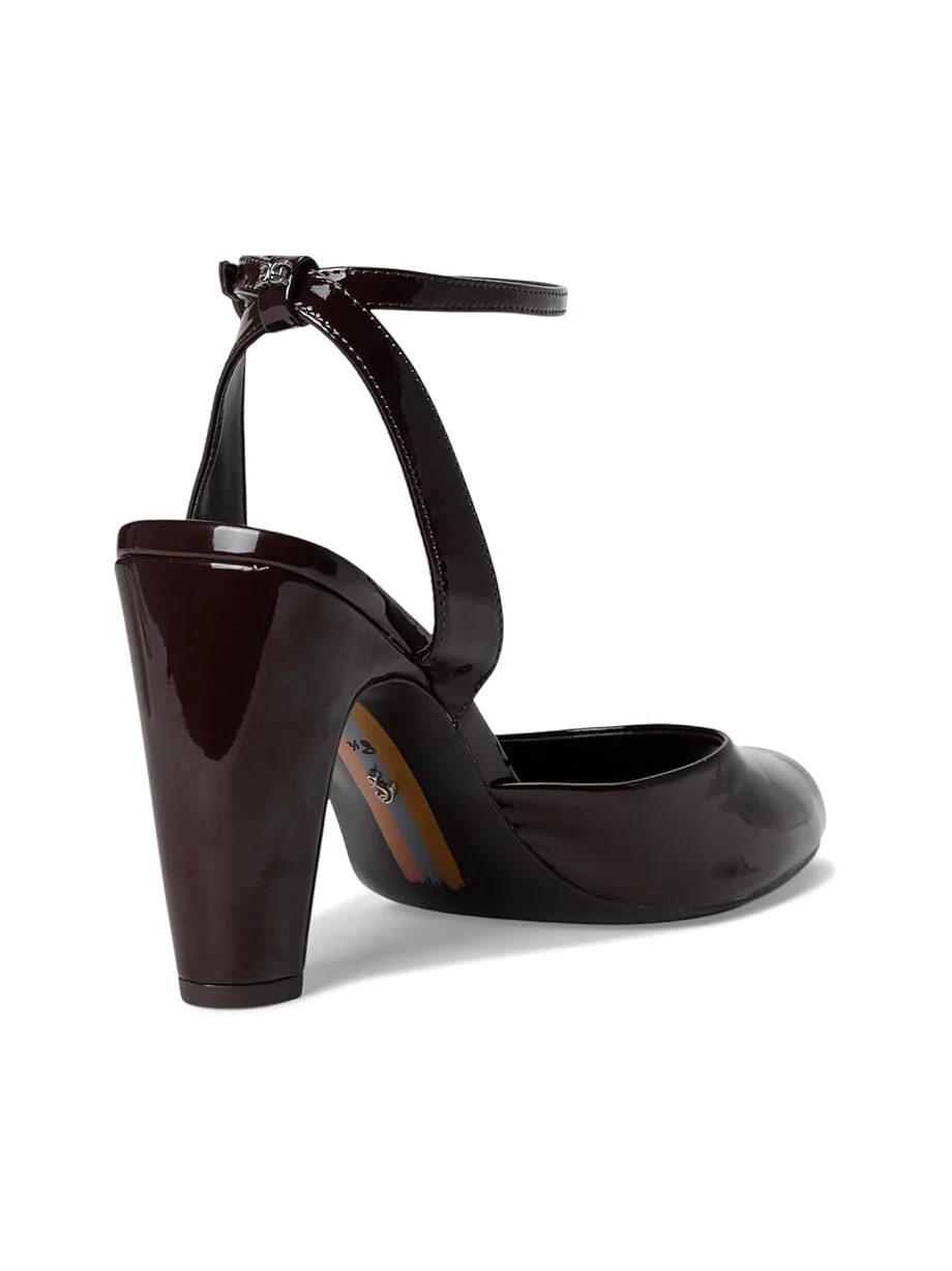 Женские босоножки-мюли на каблуке Sam Edelman Wrenna — изображение 5 из 7, шоколадный