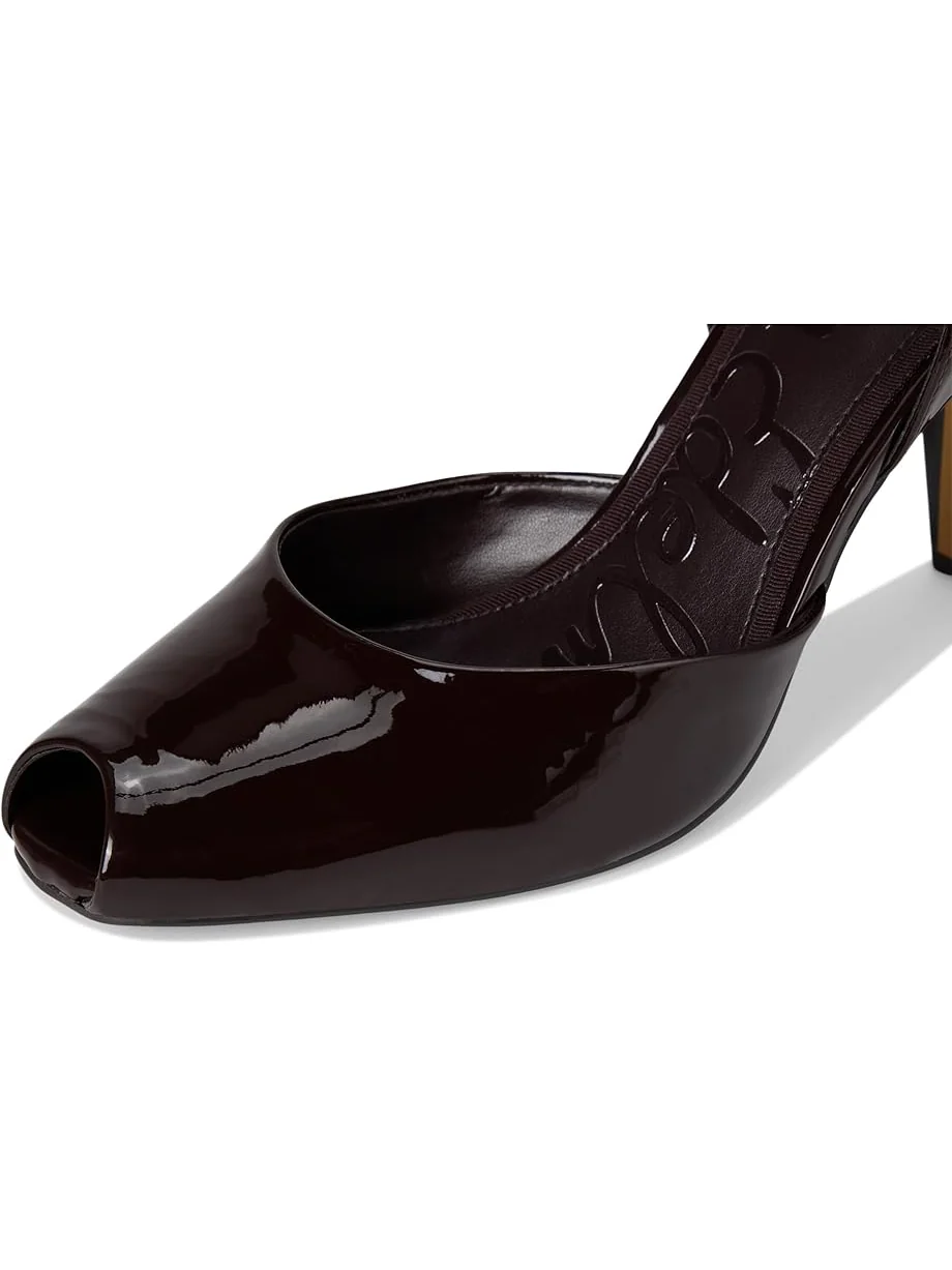 Женские босоножки-мюли на каблуке Sam Edelman Wrenna — изображение 6 из 7, шоколадный