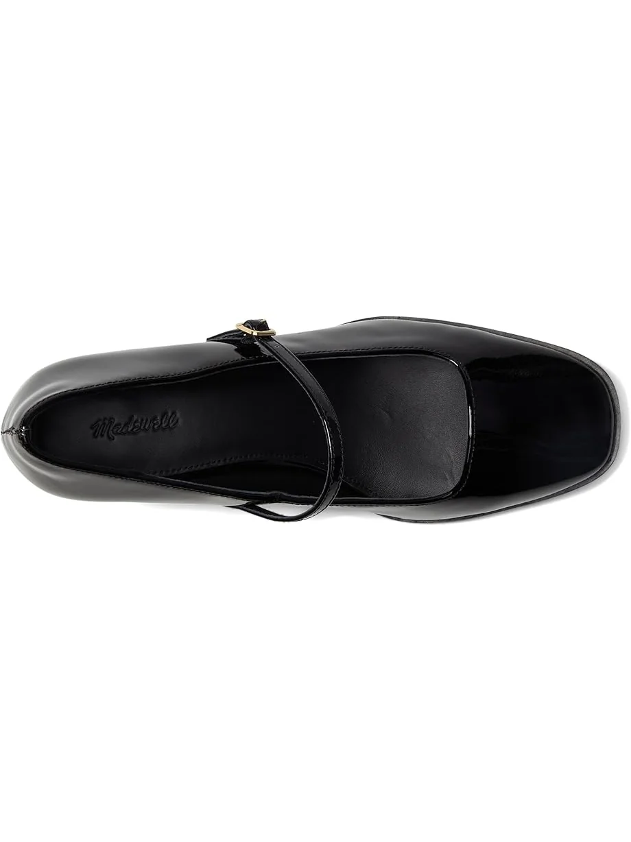 Женские балетки Madewell Greta 60 mm - Patent — изображение 2 из 7, черный
