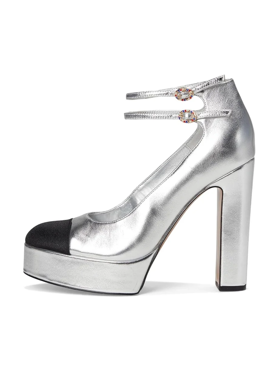 Женские туфли Steve Madden Peyton — изображение 4 из 7, серебристый