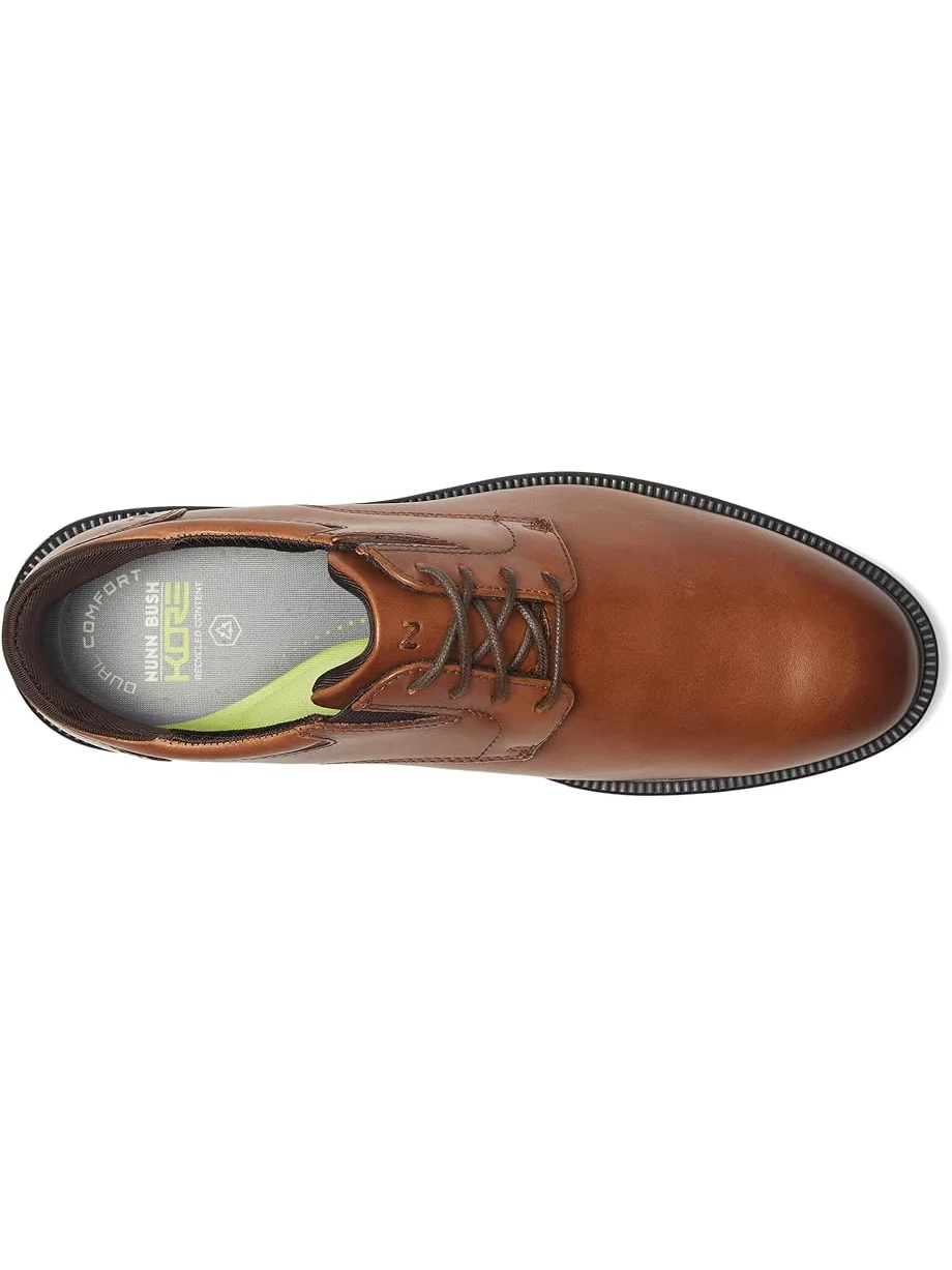 Мужские оксфорды Nunn Bush Kore Icon Plain Toe Oxford Easy On Easy Off Dress Casual — изображение 2 из 7, коричневый