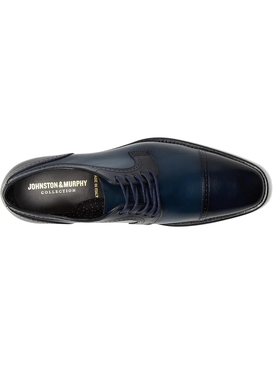 Мужские оксфорды Johnston & Murphy Collection Cormac Cap Toe — изображение 2 из 7, темно-синий