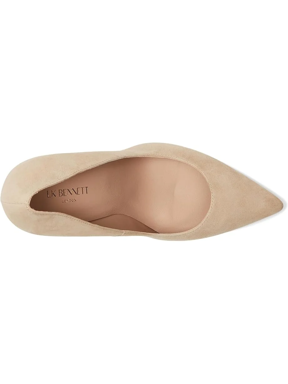 Женские балетки LK Bennett Fern Pointed Toe Courts — изображение 2 из 7, хаки