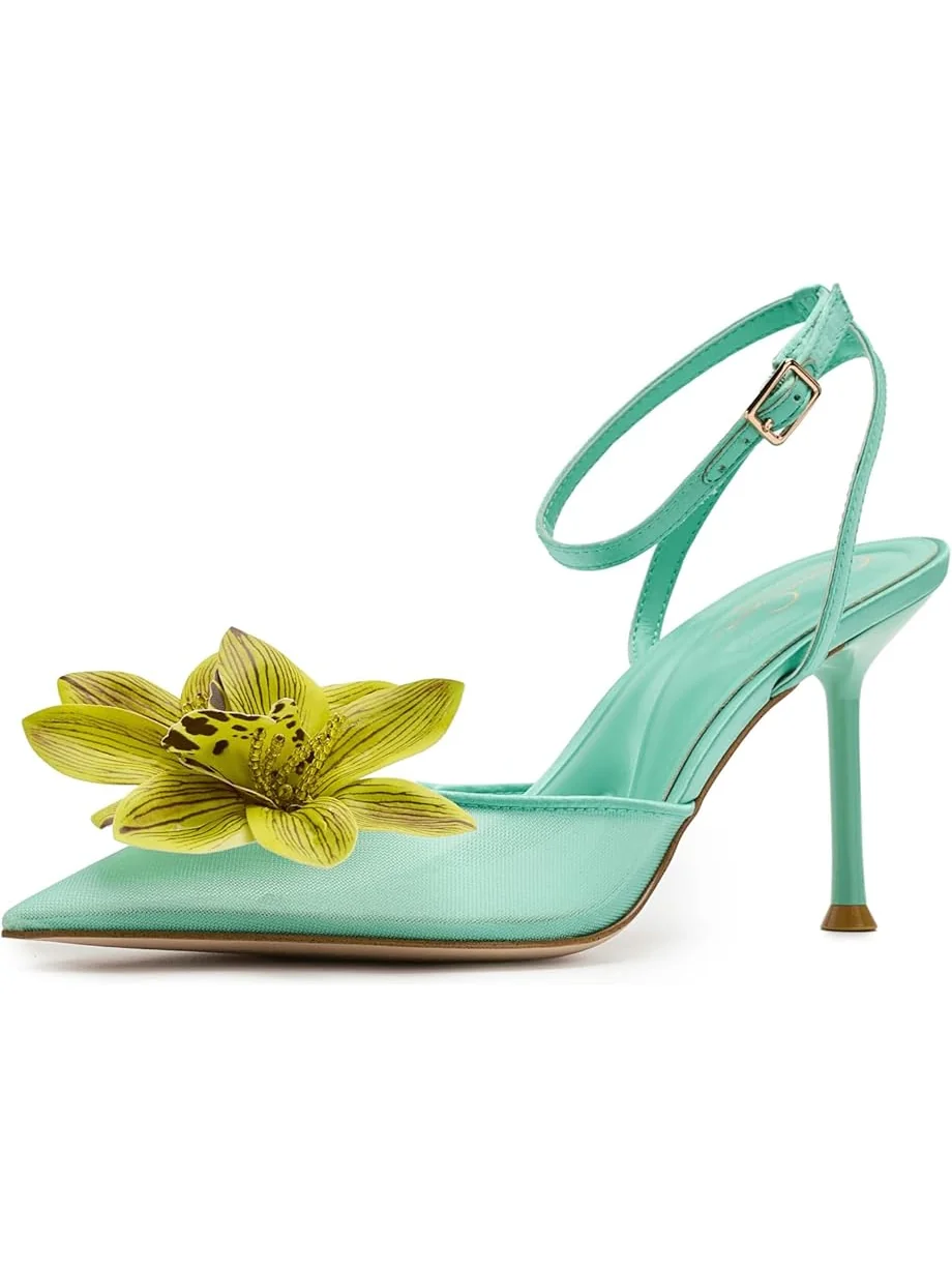 Женские туфли на высоком каблуке Jessica Simpson Vilyria 3D Floral Embellished
