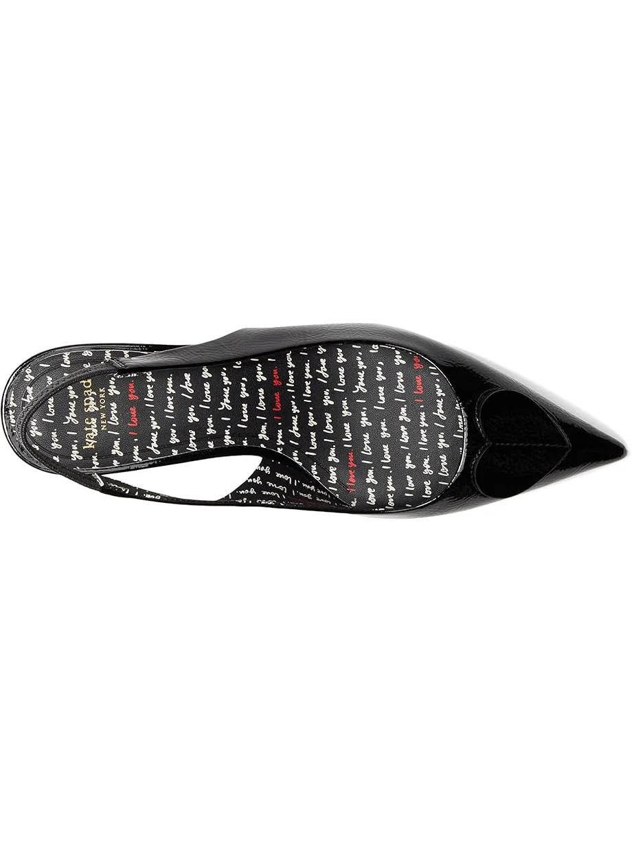 Женские туфли-лодочки Kate Spade New York Lover Slingback Kitten Heel — изображение 2 из 7, черный