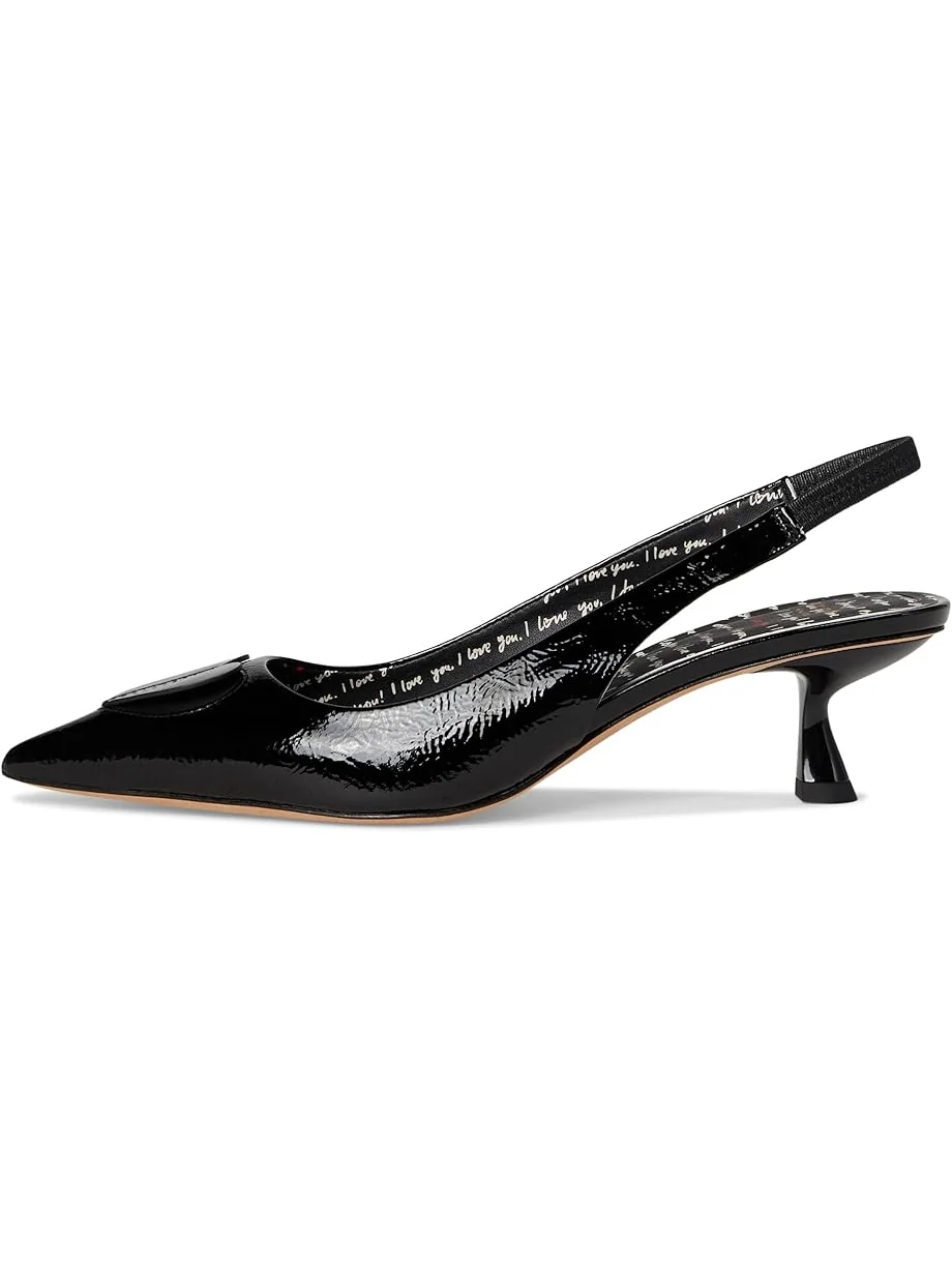 Женские туфли-лодочки Kate Spade New York Lover Slingback Kitten Heel — изображение 4 из 7, черный