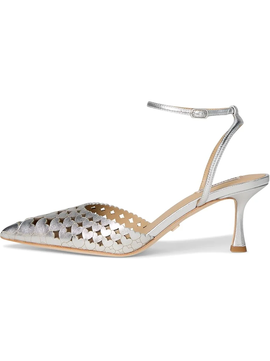Женские туфли Badgley Mischka Omelia — изображение 4 из 7, серебристый металлик