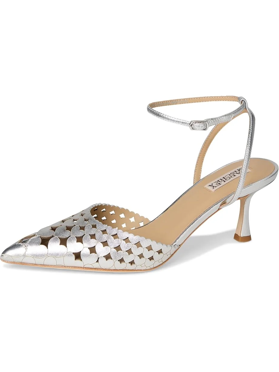 Женские туфли Badgley Mischka Omelia — изображение 7 из 7, серебристый металлик