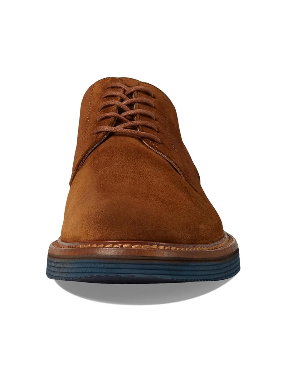 Мужские оксфорды Johnston & Murphy Collection Jenson Plain Toe, Snuff European Suede — изображение 6 из 6, бежевый