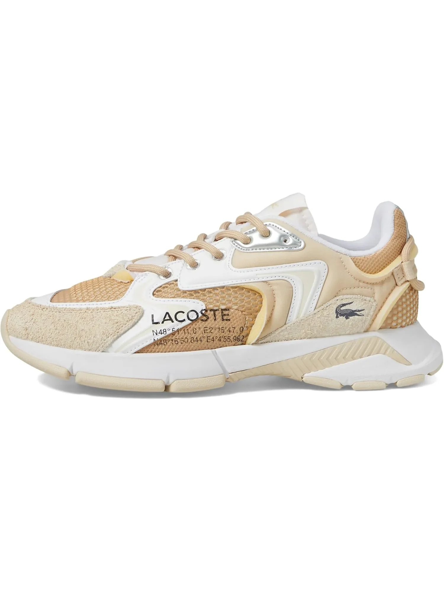 Кроссовки мужские Lacoste L003 Neo — изображение 6 из 7, бежевый/белый