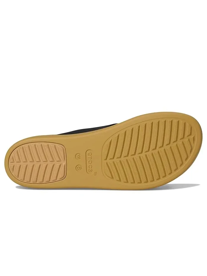 Туфли-лодочки на каблуке Brooklyn Buckle Low Crocs — изображение 3 из 4, черный/бежевый
