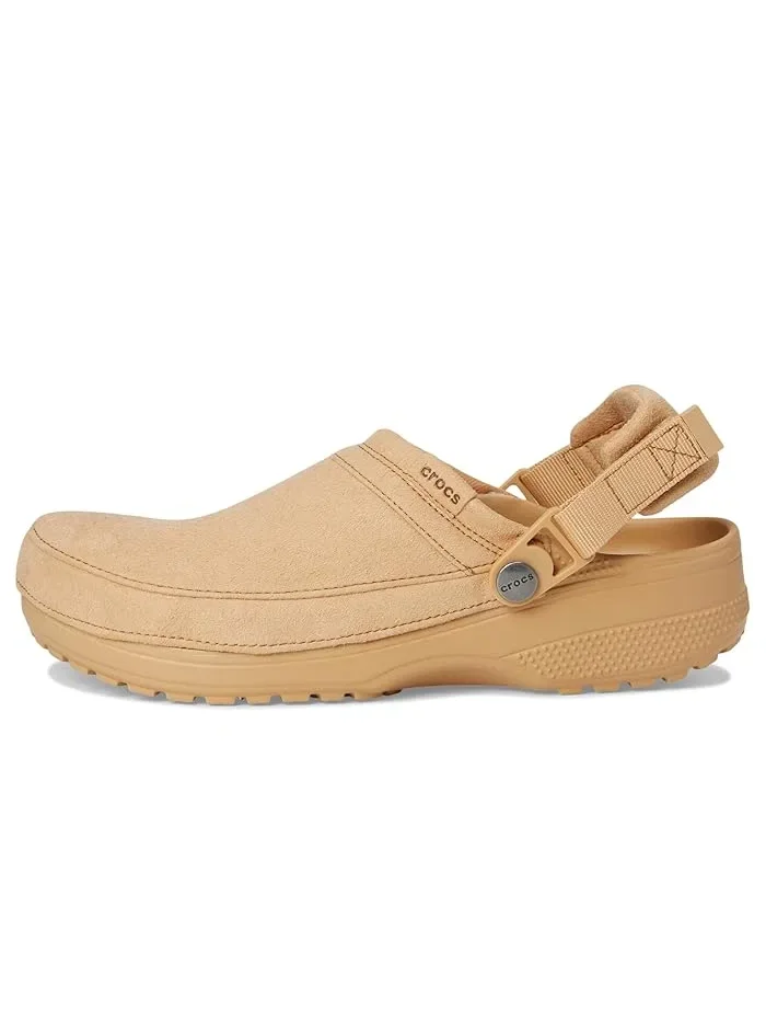 Клоги Classic Crafted Vegan Suede Crocs — изображение 4 из 4, бежевый