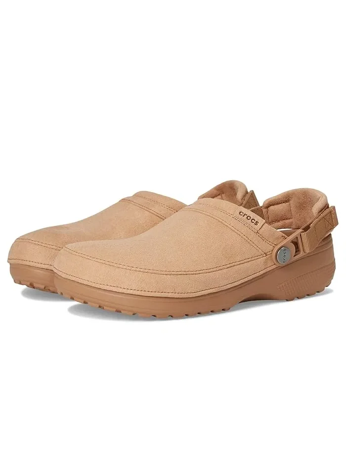 Клоги Classic Crafted Canvas Crocs, Milk Chocolate Suede