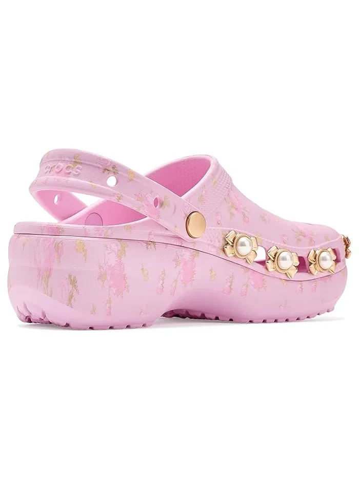 Сабо Classic Platform LoveShackFancy Crocs — изображение 3 из 4, розовый