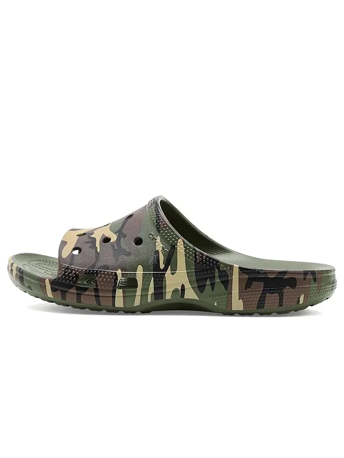 Сандалии Classic Saturday Slides Crocs — изображение 4 из 4, зеленый/мульти