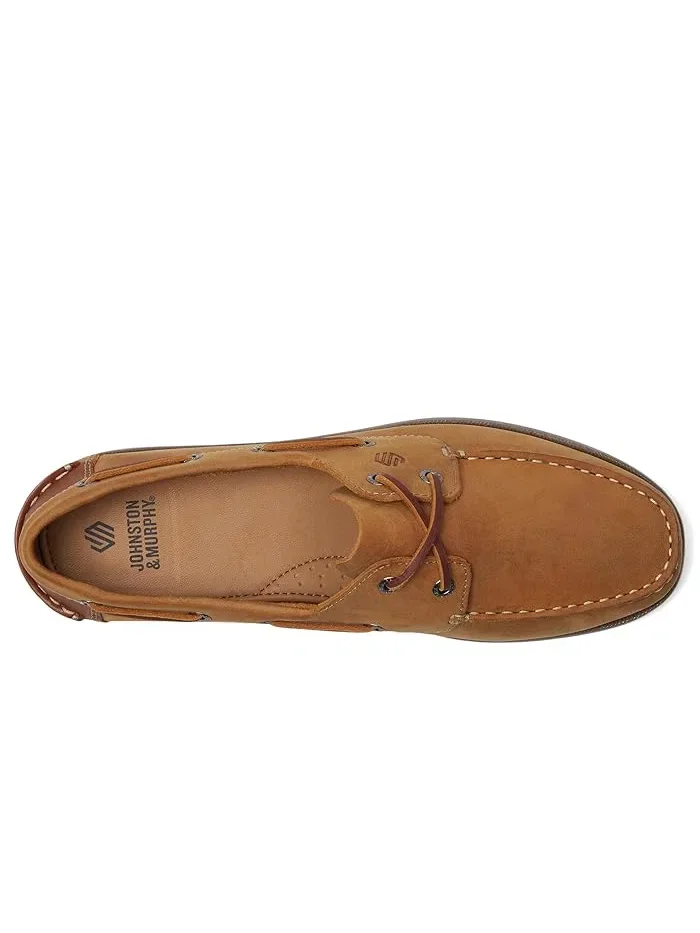 Туфли лодочки Zeke Boat Shoe Johnston & Murphy Kids — изображение 2 из 4, бежевый