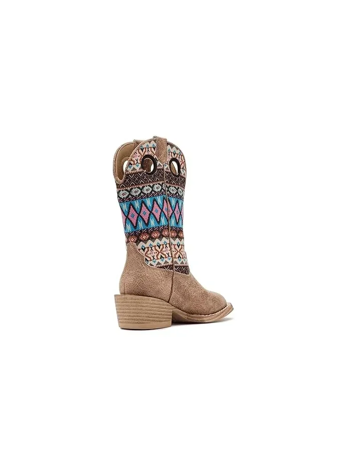 Ботинки казачьи Willow Aztec Roper Kids — изображение 3 из 4, бежевый