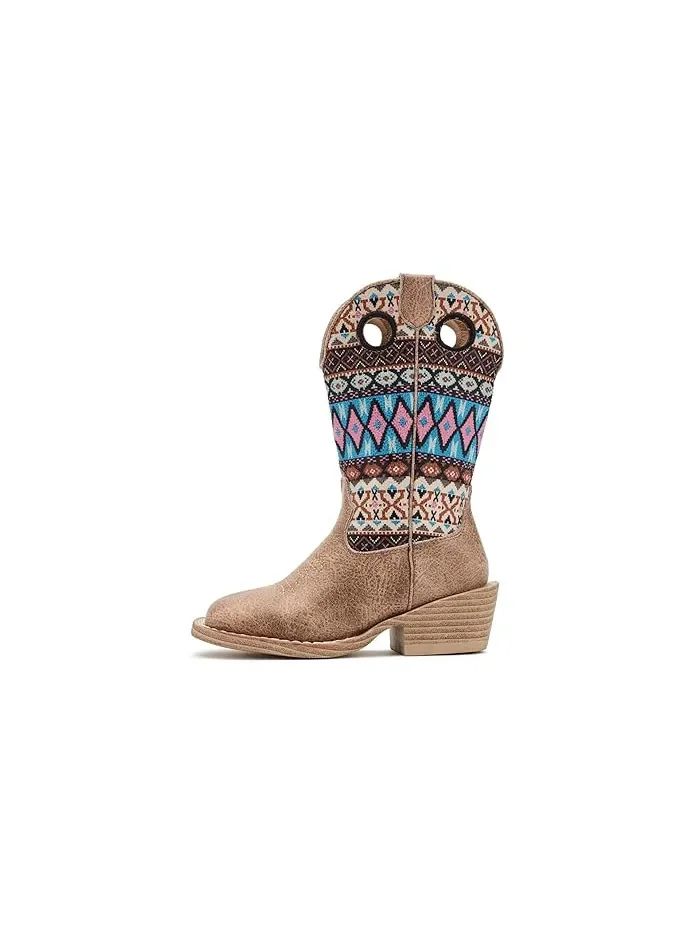 Ботинки казачьи Willow Aztec Roper Kids — изображение 4 из 4, бежевый