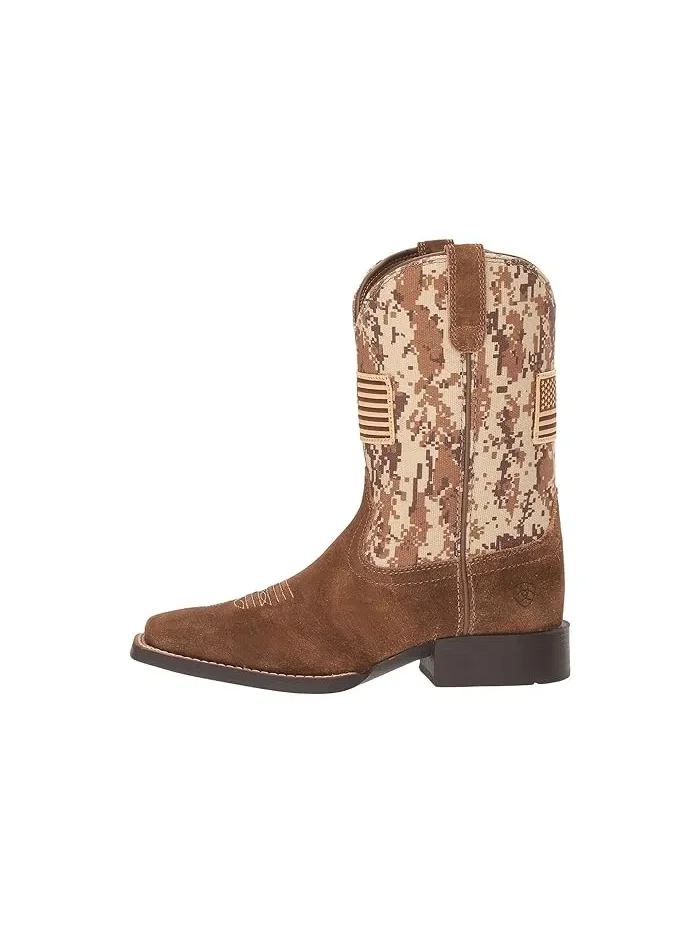 Ботинки ковбойские Patriot Antique Ariat Kids — изображение 4 из 4, бледный