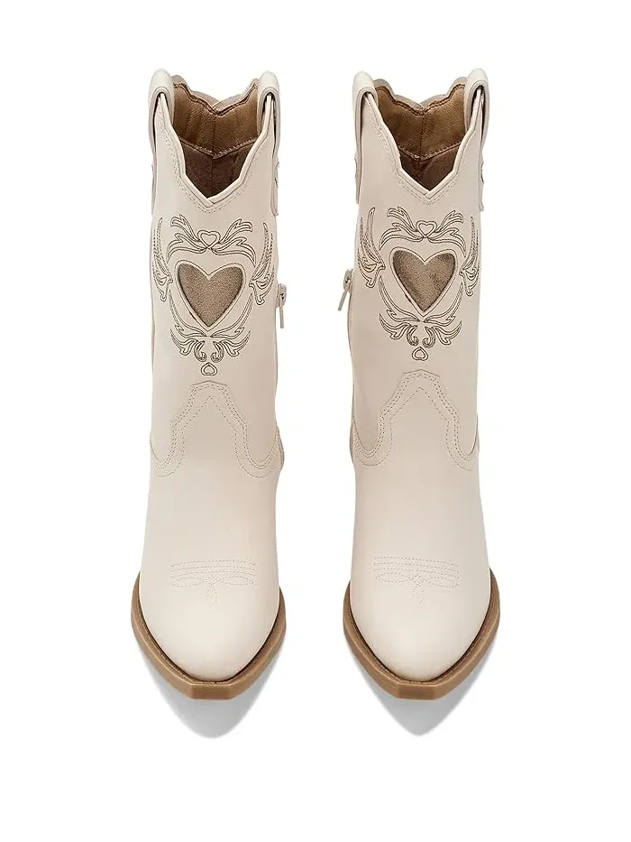 Ботинки с сердечками Iyla Heart Deco FRYE AND CO. Kids — изображение 2 из 4, белый
