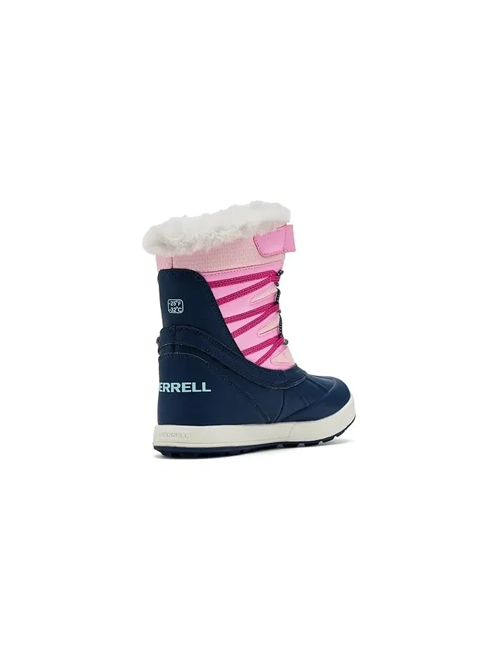 Ботинки водонепроницаемые Snow Bank 5.0 Merrell Kids — изображение 3 из 4, темно-синий/розовый