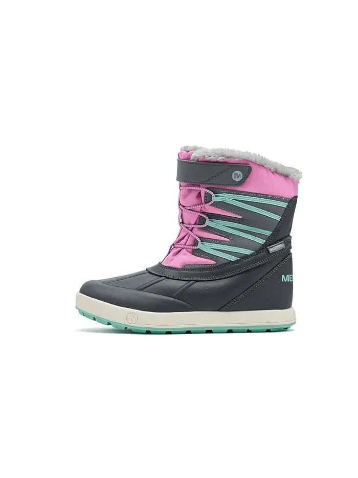 Ботинки водонепроницаемые Snow Bank 5.0 Merrell Kids — изображение 4 из 4, серый/фиолетовый
