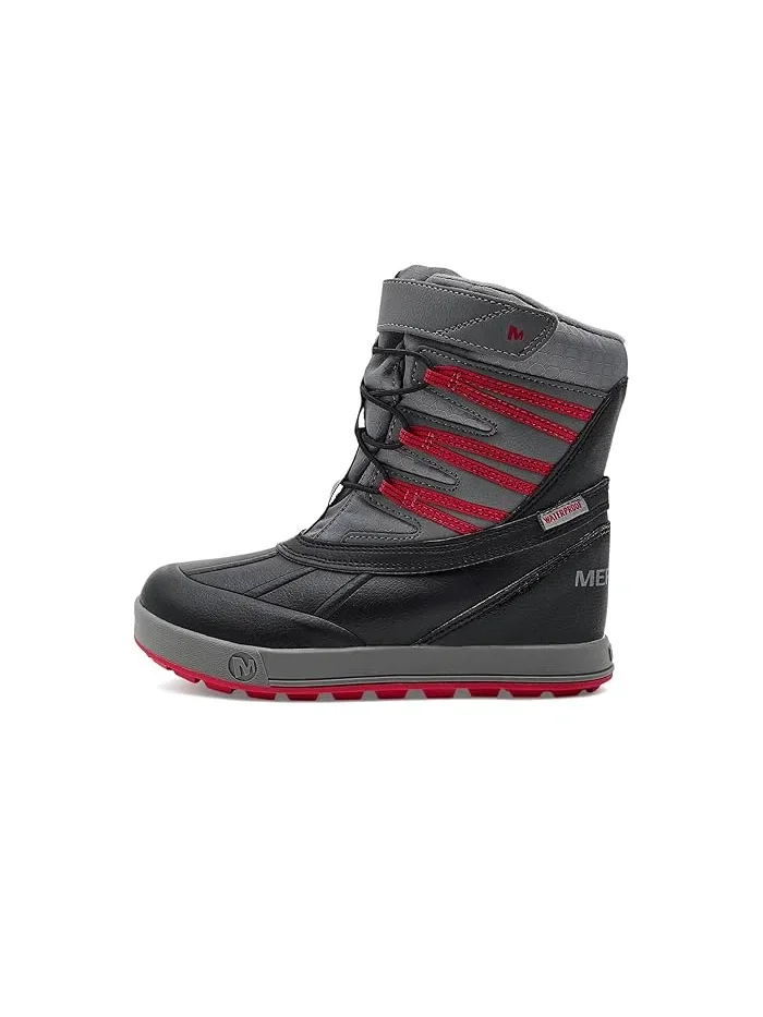 Ботинки водонепроницаемые Snow Bank 5.0 Merrell Kids — изображение 4 из 4, черный/красный