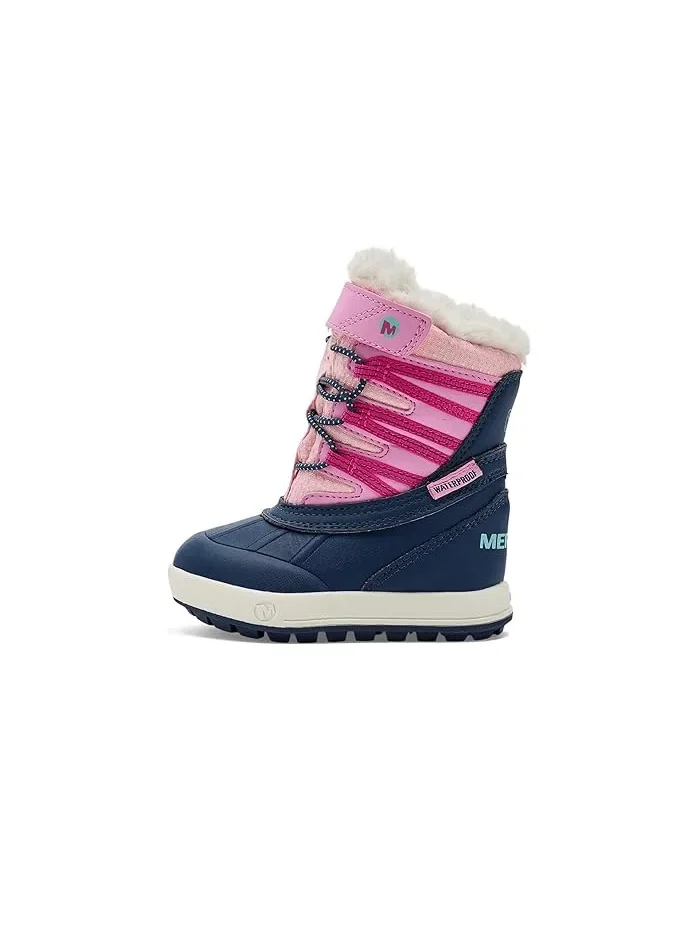 Ботинки водонепроницаемые Snow Bank 5.0 Jr. Merrell Kids — изображение 4 из 4, темно-синий/розовый