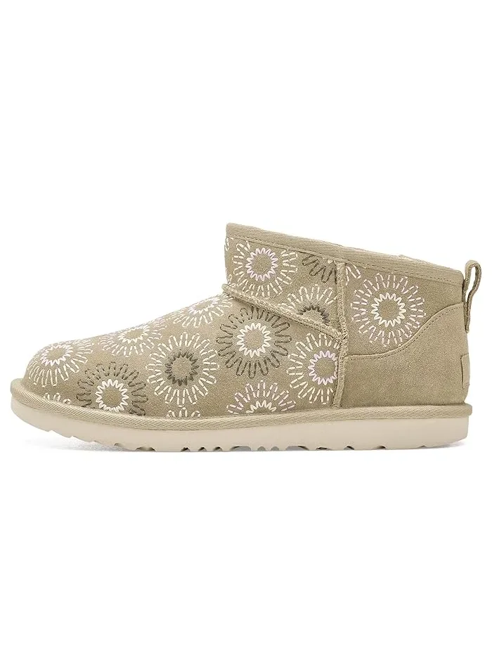 Ботинки с вышивкой Classic Ultra Mini Sun Stitched UGG Kids — изображение 4 из 4, горчичный
