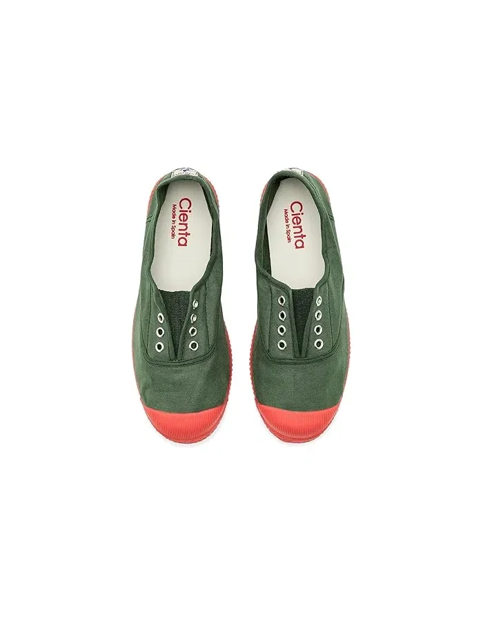 Кроссовки на шнурках 70990 Cienta Kids Shoes — изображение 2 из 4, зеленый