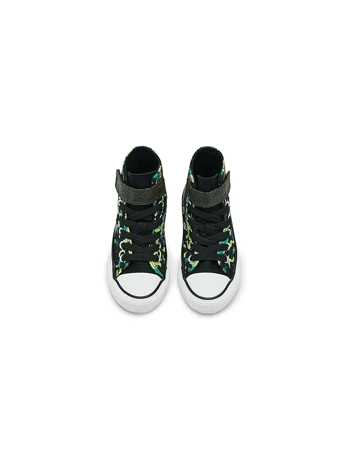 Кеды детские Chuck Taylor All Star Easy-on Dinos Converse Kids — изображение 2 из 4, черный/белый/неоновый