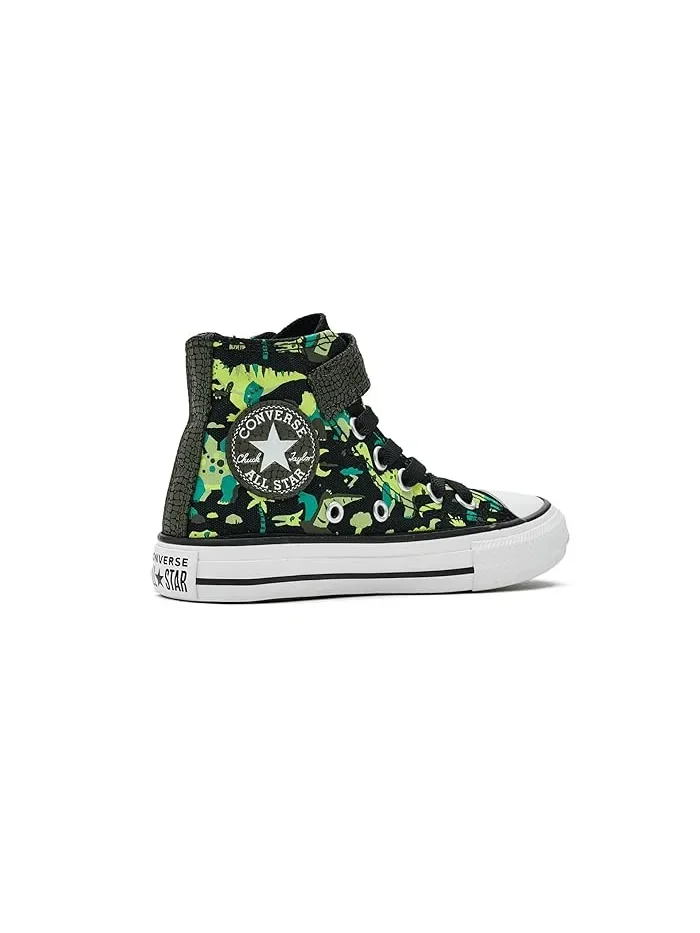 Кеды детские Chuck Taylor All Star Easy-on Dinos Converse Kids — изображение 3 из 4, черный/белый/неоновый