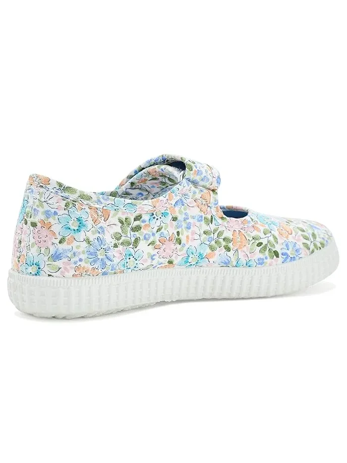 Кроссовки с цветочным принтом 56087 Cienta Kids Shoes — изображение 3 из 4, джинсовый синий