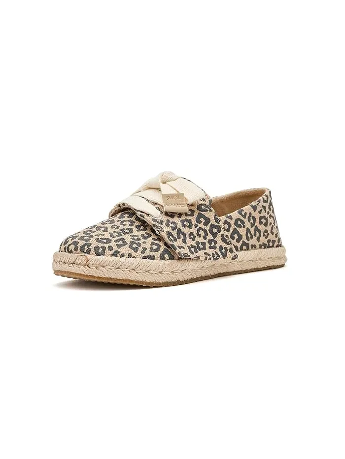 Кроссовки детские Carolina Lace-Up TOMS Kids, Leopard — коричневый