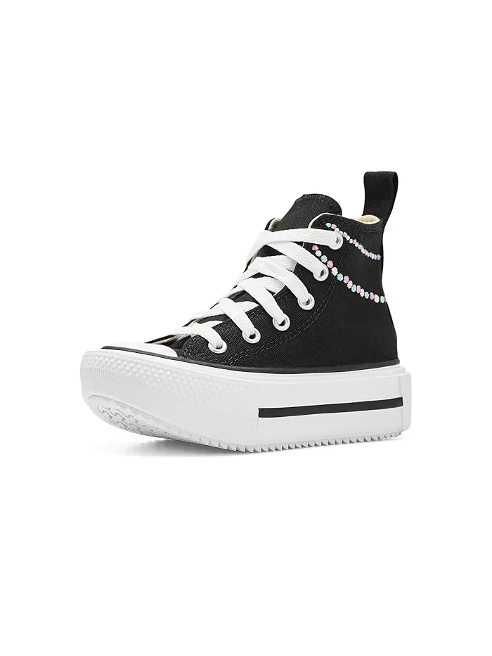 Кеды Converse Kids Chuck Taylor All Star Lift Platform Polka Dots — белый